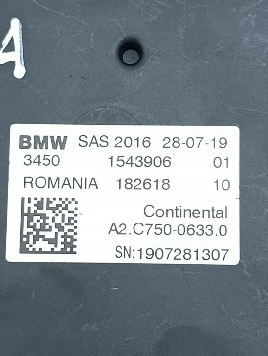 Блок управления подвеска гидравлического bmw 7 2018 1543906 Киев