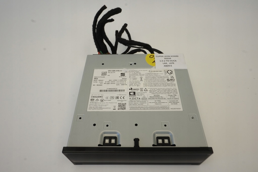 Навигация считыватель seat cupra leon рестайлинг  vz 5fa035816a 5fa035816 mib3gp Киев