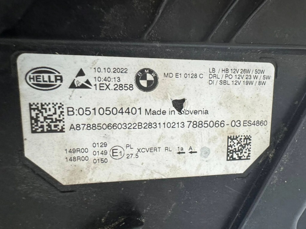 Купить Bmw 3 g20 g21 lci лампа правая перед передняя full led shadow black