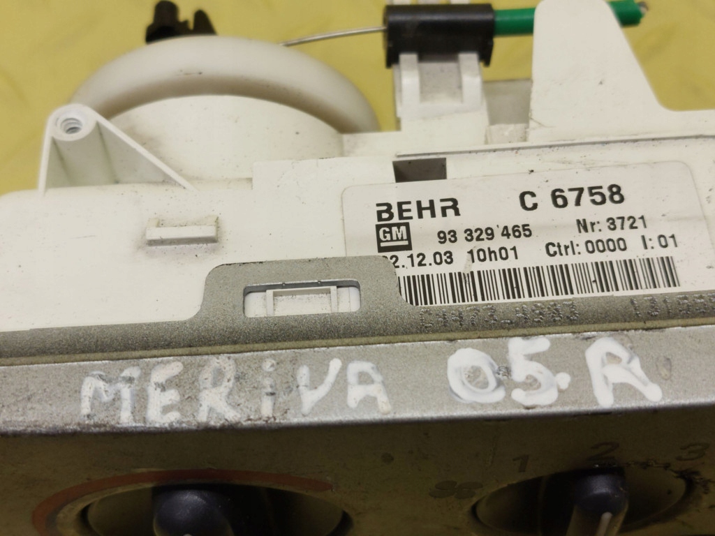 фото №9, Opel meriva a панель обдув кондиціонера 93329465