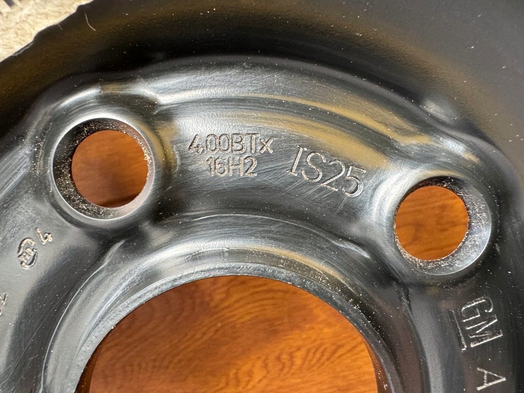 фото №9, Opel astra k колесо докатка continental t115/70 16 et25 оригинал 2160162