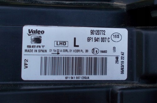 фото №15, Seat ibiza arona ліва лампа full led оригінал europa