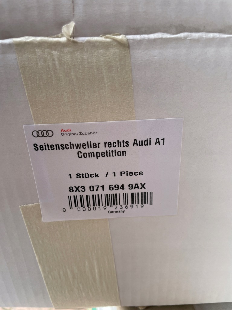 фото №8, Накладки порогові audi a1 8x competition 8x3071693 8x3071694 nowe оригінальні