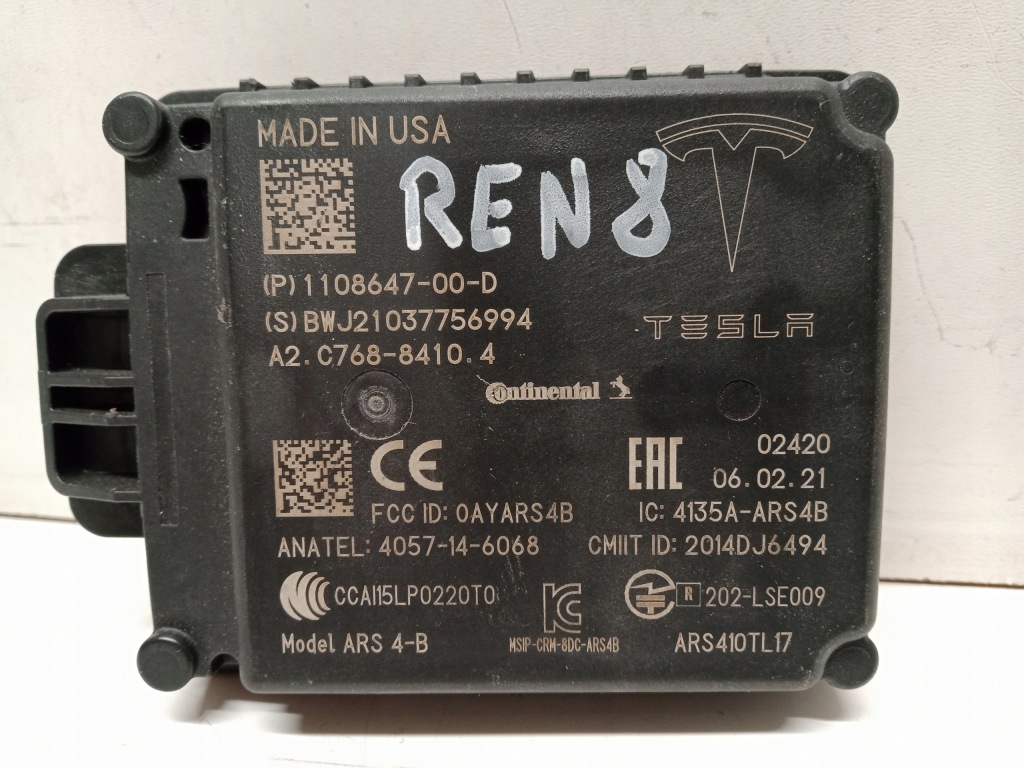 Tesla 3 s x y радар модуль distronic 1108647-00-d Недорого