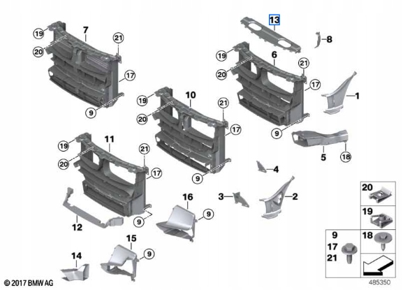 фото №12, Кришка канал повітря bmw f15 f16 x5 x6