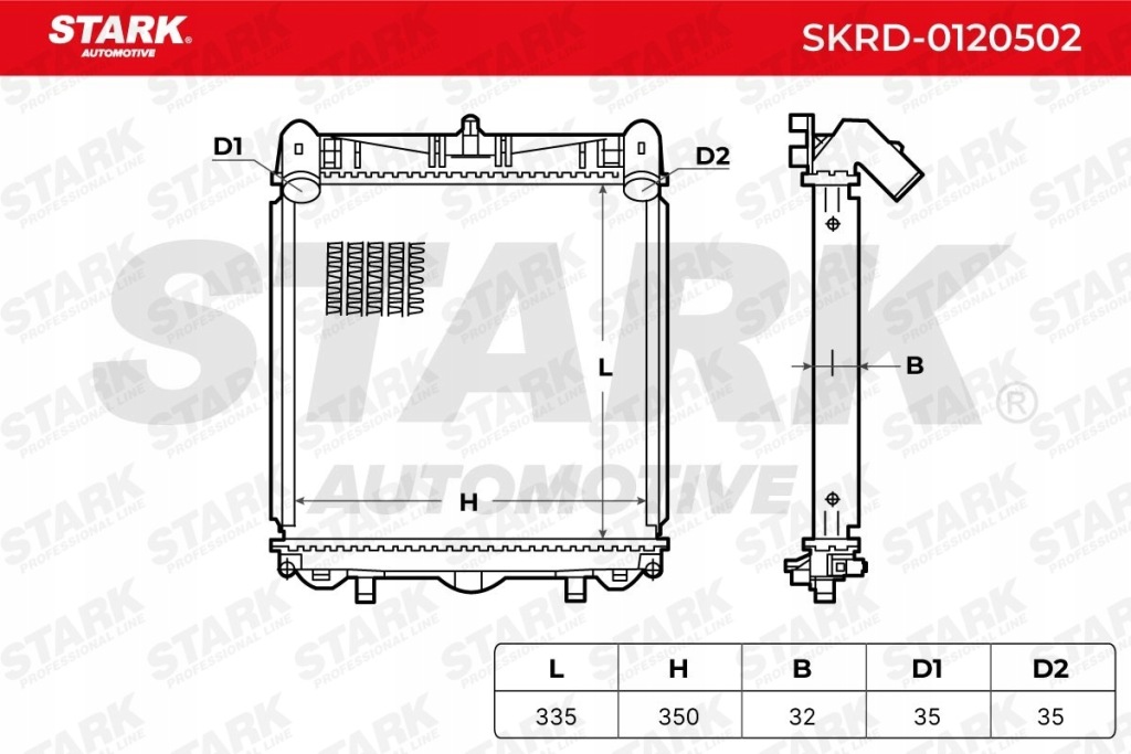 фото №9, Stark skrd-0120502 радіатор wody do porsche boxster 986 911 996