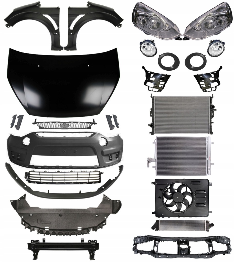 фото №1, Ford s-max 06-10 бампер pas капот крыло