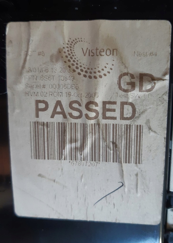 фото №9, Лічильник прилади ford fiesta mk6 fl ford fusion europa 6s6t-10849gd 222466 km