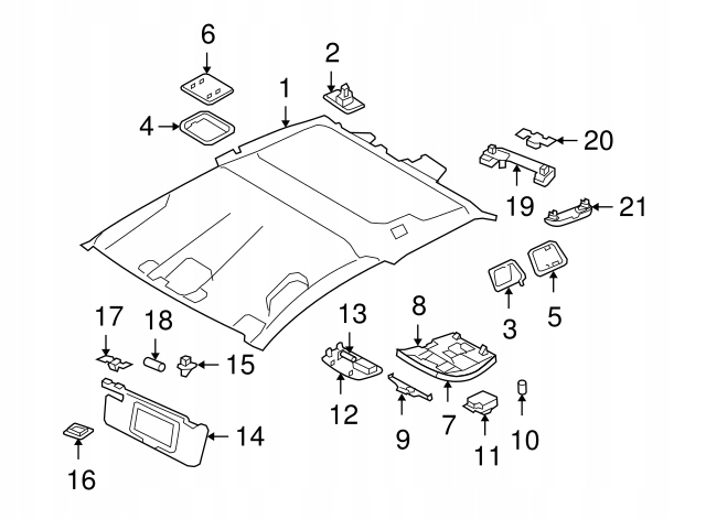 фото №7, Volvo c30 середня заглушка стельовий оригінальний номер 39810132