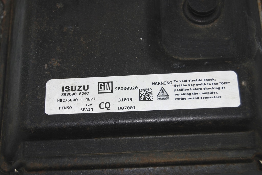 фото №6, Блок управления бортовой компьютер двигателя opel corsa d 1,7 cdti 98000820 mb275800-4677