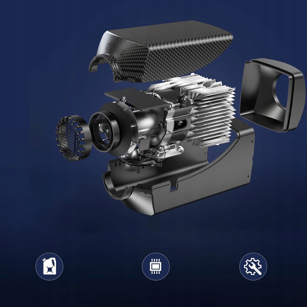 фото №6, Обігрівач стояночний do webasto дизель 12v 5-8kw з глушником панель lcd