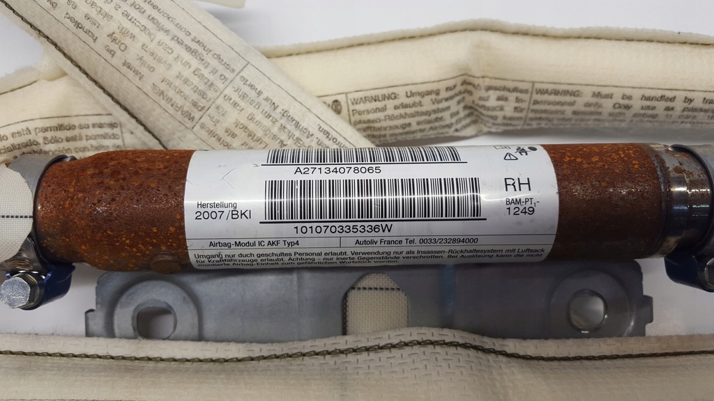 фото №2, Mini cooper s r56 шторка безпеки подушка безпеки права a27134078065