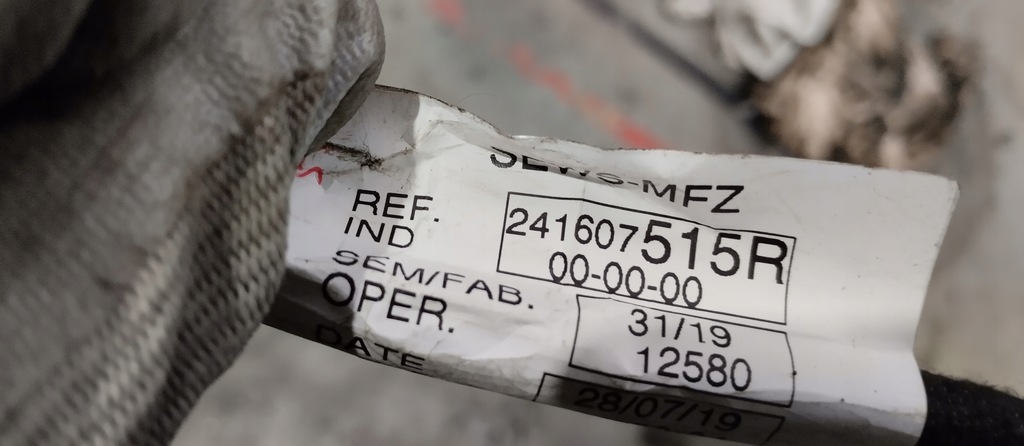 фото №3, Электропроводка жгут потолочный renault clio v 241607515r