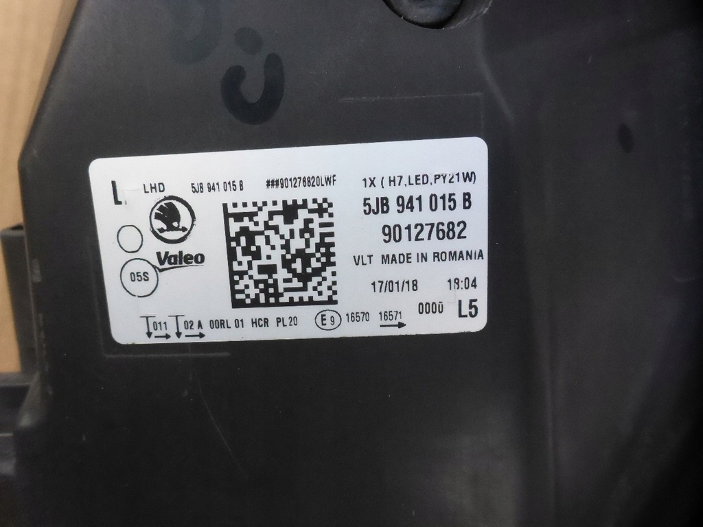 фото №12, Skoda rapid lift левый перед 5jb941015b оригинал europa