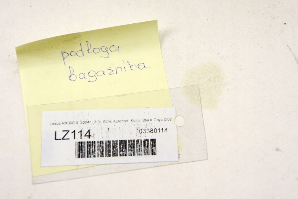 фото №6, Lz114 lexus rx ii підлога плита багажника