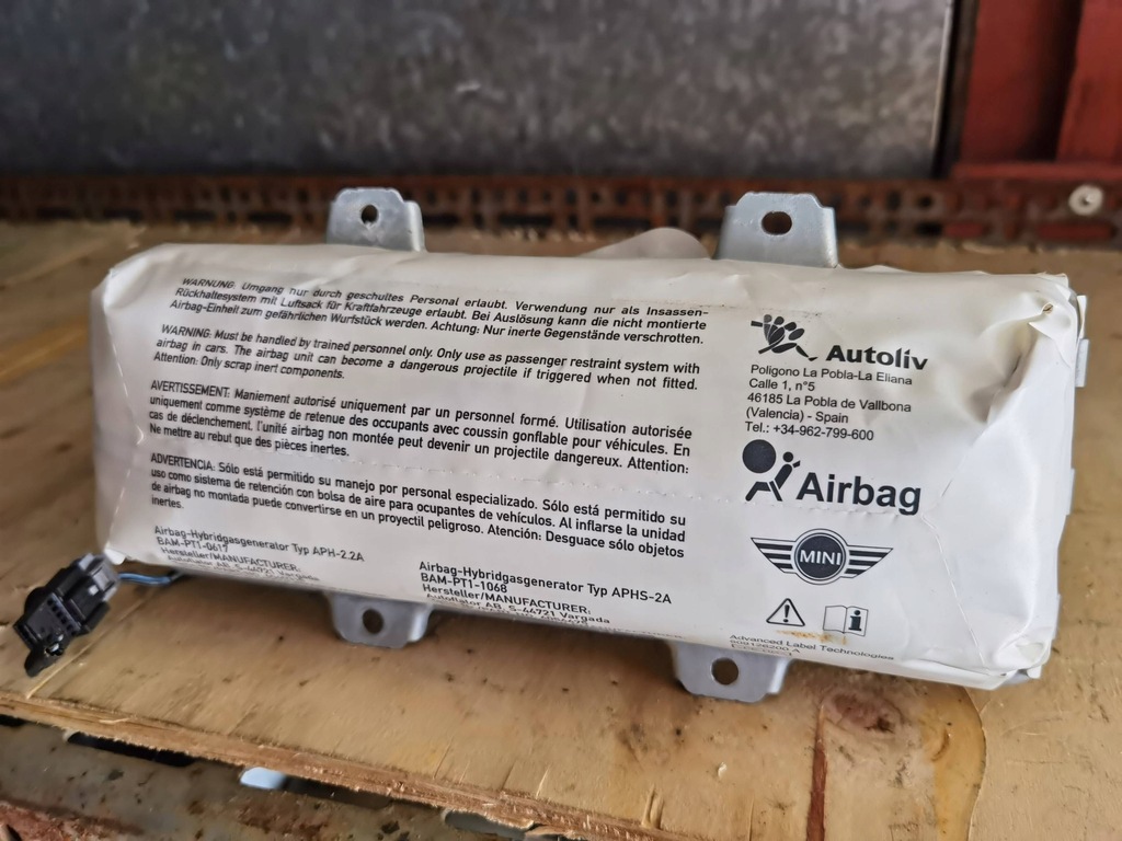 фото №1, Mini one - cooper coupe r56 2008 подушка воздушная подушка безопасности пассажира