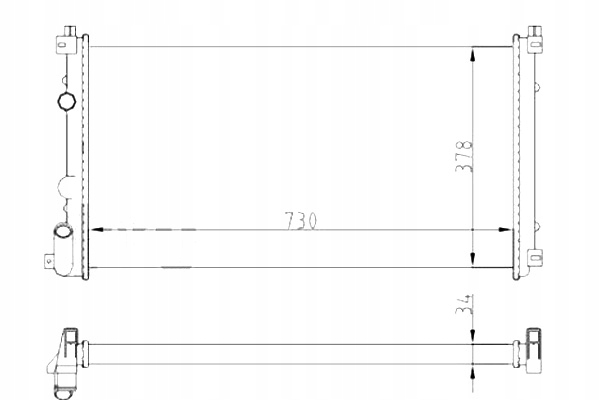 Радиатор воды renault master mascott 11 03-2009 abakus Цена