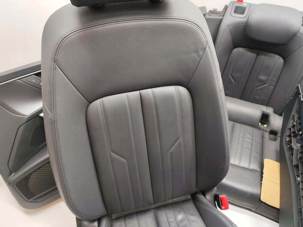 фото №7, Audi a6 c8 4k sedan сидіння заднє сидіння обшивки тунель шкіра комплект