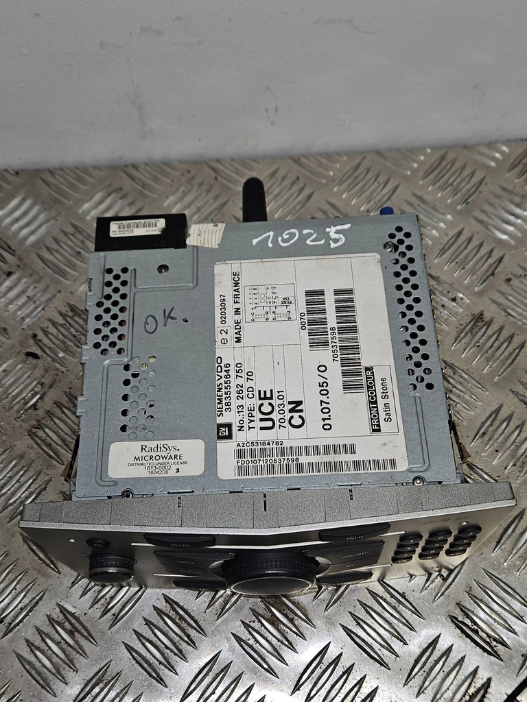 фото №4, Opel astra h 2006 панель / радиопроигрыватель cd/dvd/gps