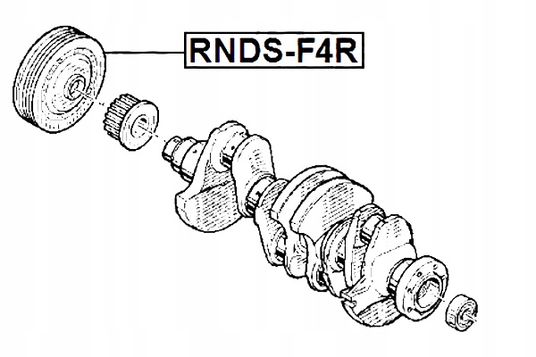 фото №2, Febest колесо трос тягa we вала колінчастого renault megane ii