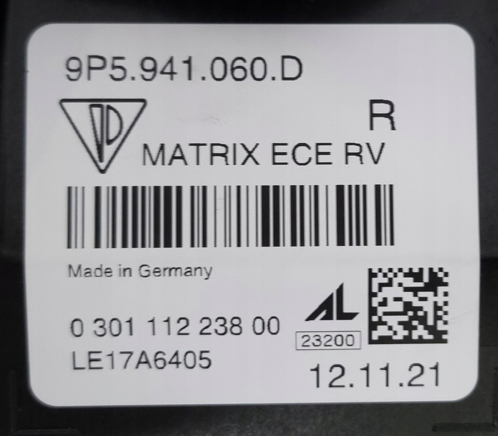 фото №13, Porsche 911 992 лампа matrix led лампа права 9p5941060d