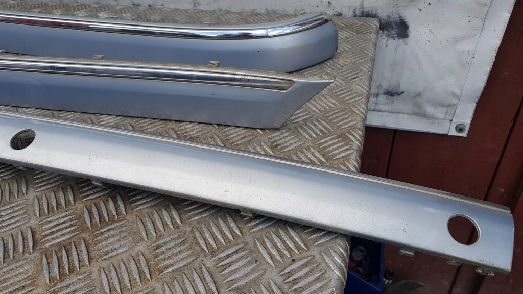 фото №13, W220 накладки декоративные бампера задняя комплект 347