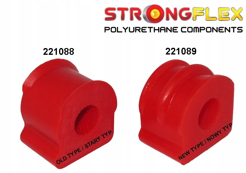 фото №2, 221088b - втулка стабілізатора передній strongflex