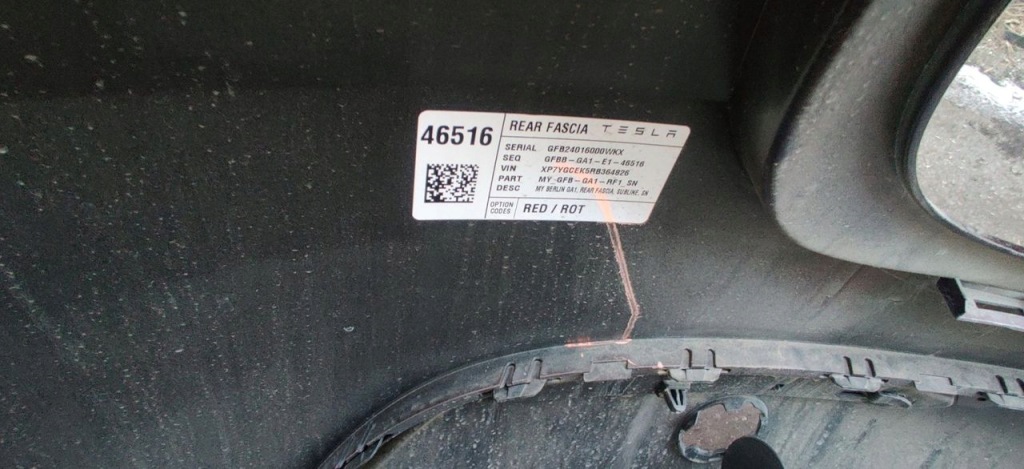 фото №10, Бампер задний задняя tesla model y 2024