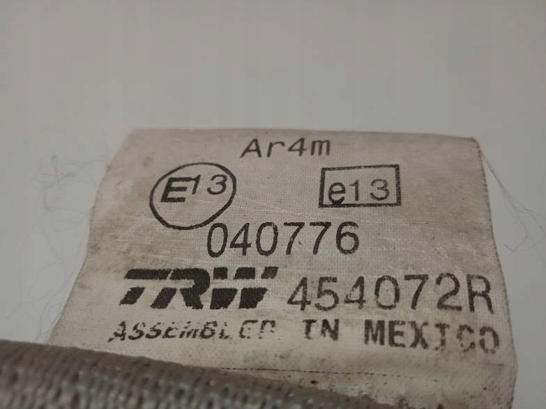 фото №3, Pas безопасности левый правый задняя iii ряд kpl chrysler grand voyager v