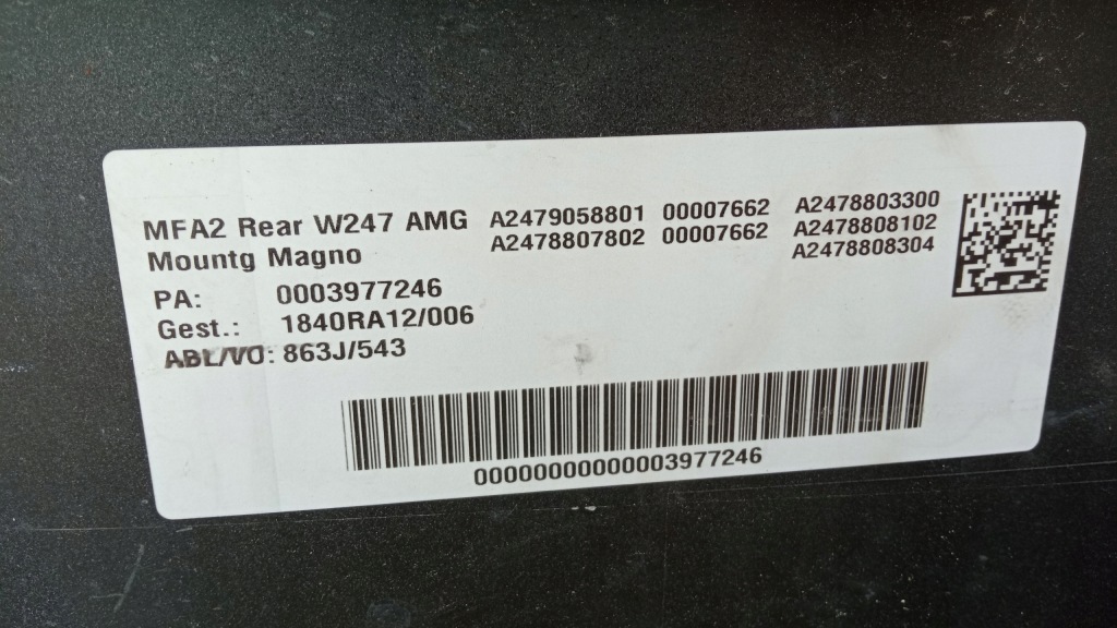 фото №6, Бампер задняя mercedes b-klasa w247 amg