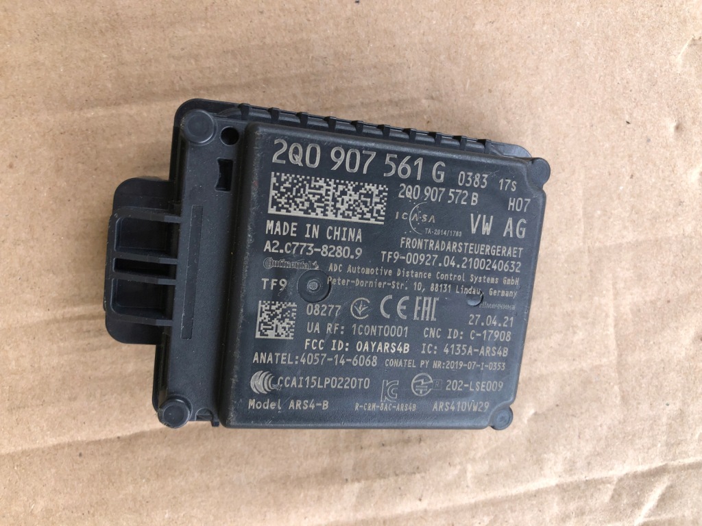 фото №1, Радар датчик distronic audi vw 2q0907561g
