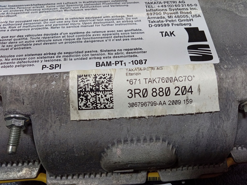 фото №5, Seat exeo приборная панель приборная ремни подушка безопасности