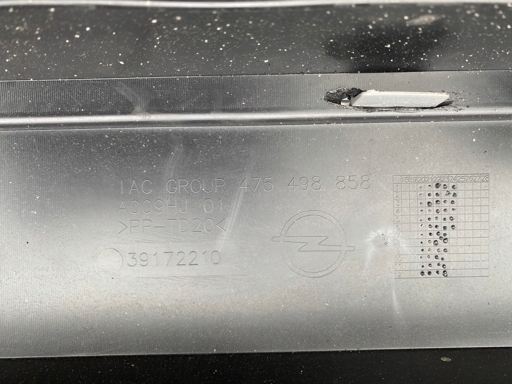 фото №15, Opel crossland x lift спойлер накладка бампера перед 39172210 оригінал