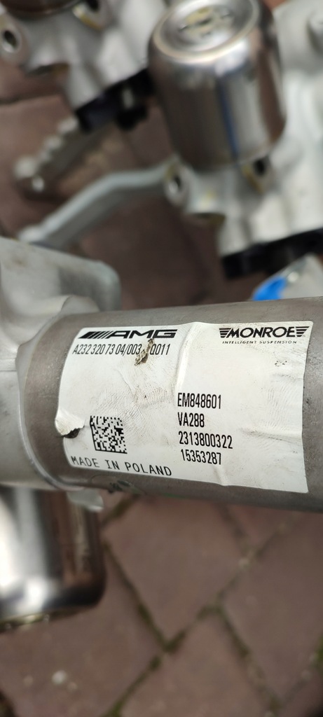 фото №12, Амортизатор левый передний mercedes sl amg w232 r232 w2323207304 амортизационная стойка