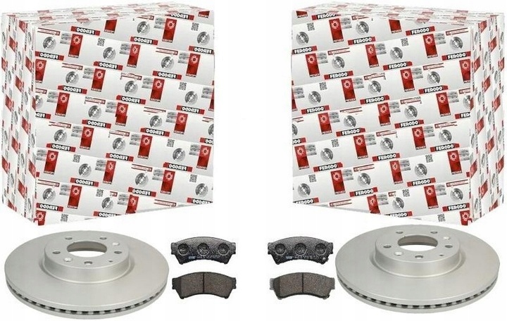 фото №1, Ferodo гальмівні диски+ гальмівні колодки перед mazda 6 gh 299mm