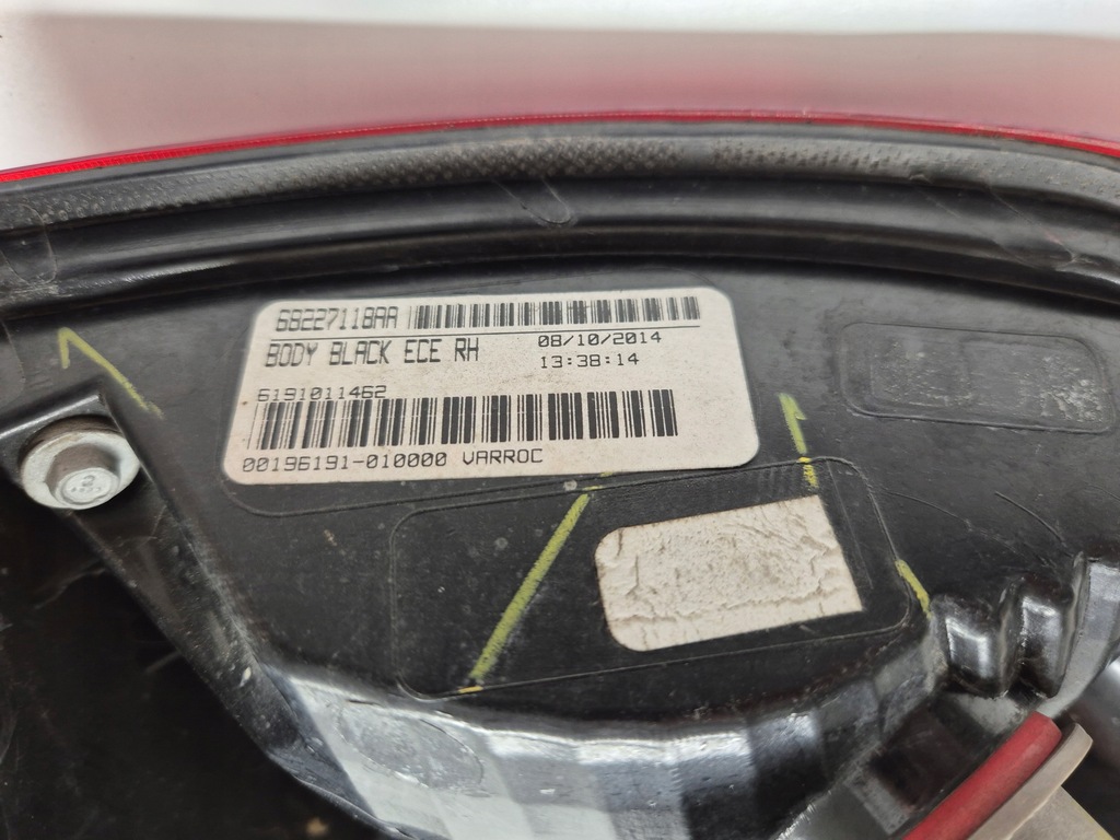 фото №6, Fiat freemont лампа задня права led black оригінал europa