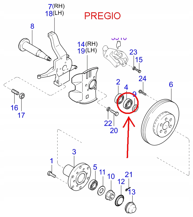 фото №8, Сальник ступица перед kia k2500 k2900 задняя sorento