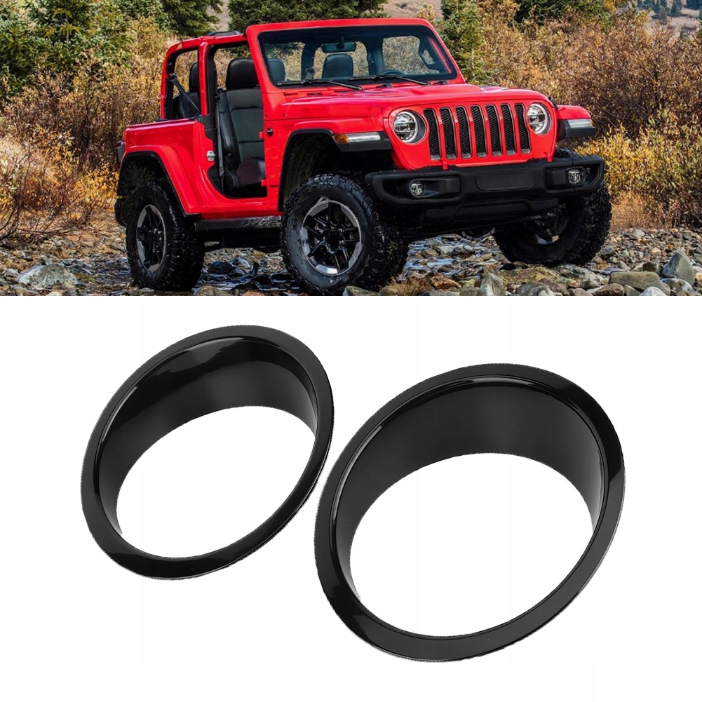 фото №6, 1 пара защита лампы передний фара автомобиля pasuje do jeep wrangler