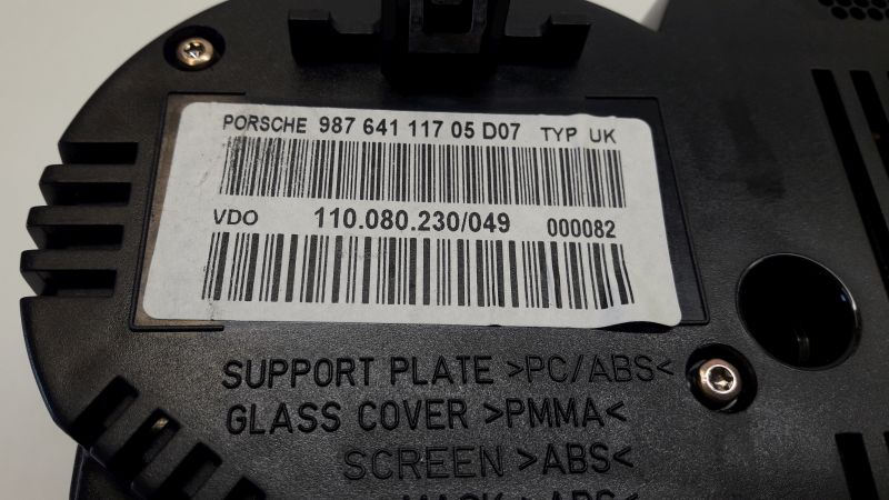 фото №5, Porsche cayman boxster 987 счетчик приборы механическая коробка передач