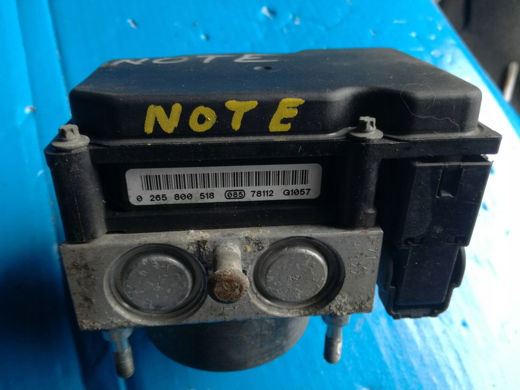 фото №1, Nissan note e11 2006 - 2012 rok насос abs 0265800518