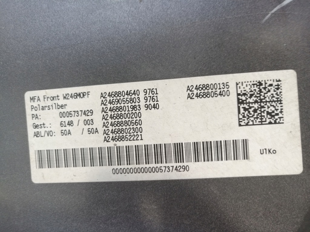 фото №12, Mercedes w246 lift бампер перед