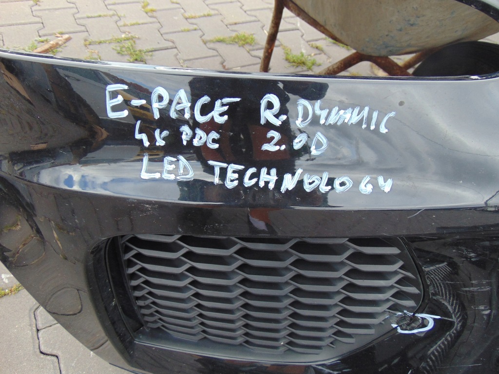 фото №5, Kompletny перед капот бампер 4xpdc, led технология e-pace 2.0d r-dynamic
