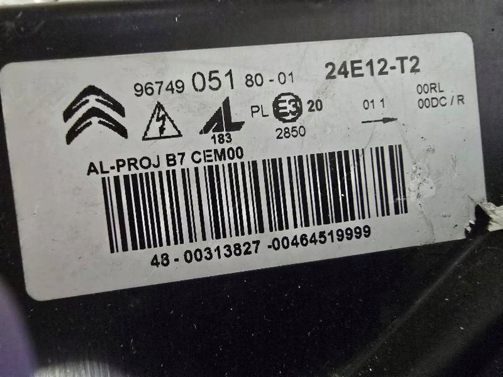 фото №16, Citroen ds4 c4 bi-xenon dynamic 9674905180 лампа передня перед ліва