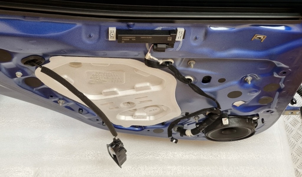 фото №12, Renault clio v двері лівий ліва задня задні 120mik колір blue iron terqh rqh