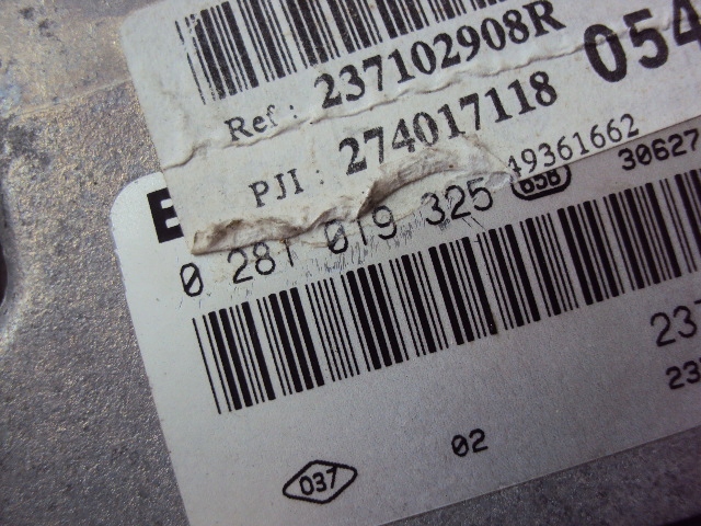 фото №5, Бортовой компьютер двигателя renault kangoo 1.5 dci