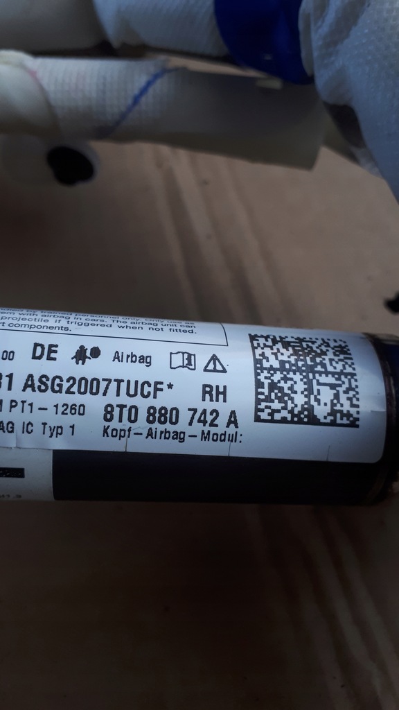 фото №11, A5 8t s5 шторка безпеки подушка безпеки права coupe 8t0880742a