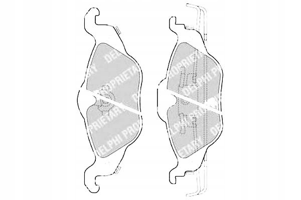фото №1, Delphi тормозные колодки тормозные opel astra f astra f class