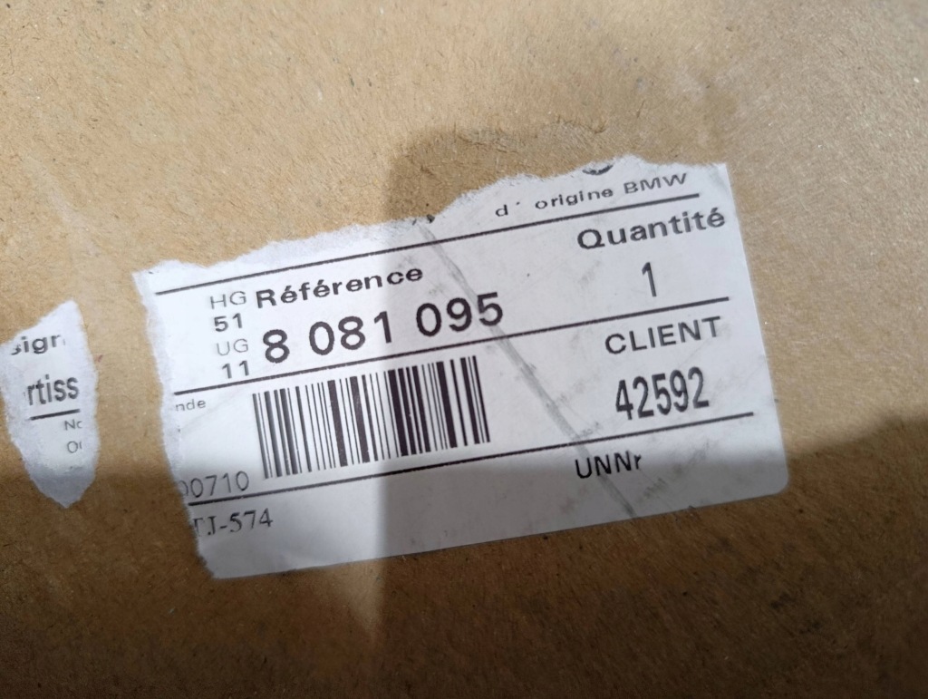 Абсорбер бампера передній bmw x3 g01 lci рестайлінг  m-pakiet 8081095 Оригінал