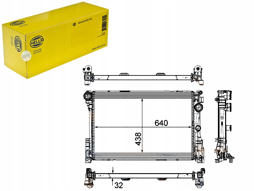 Купить Hella радиатор воды mercedes cls 250 cdi / bluete
