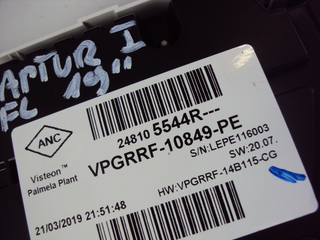 фото №7, Счетчик приборы renault оригинальный номер 248105544r